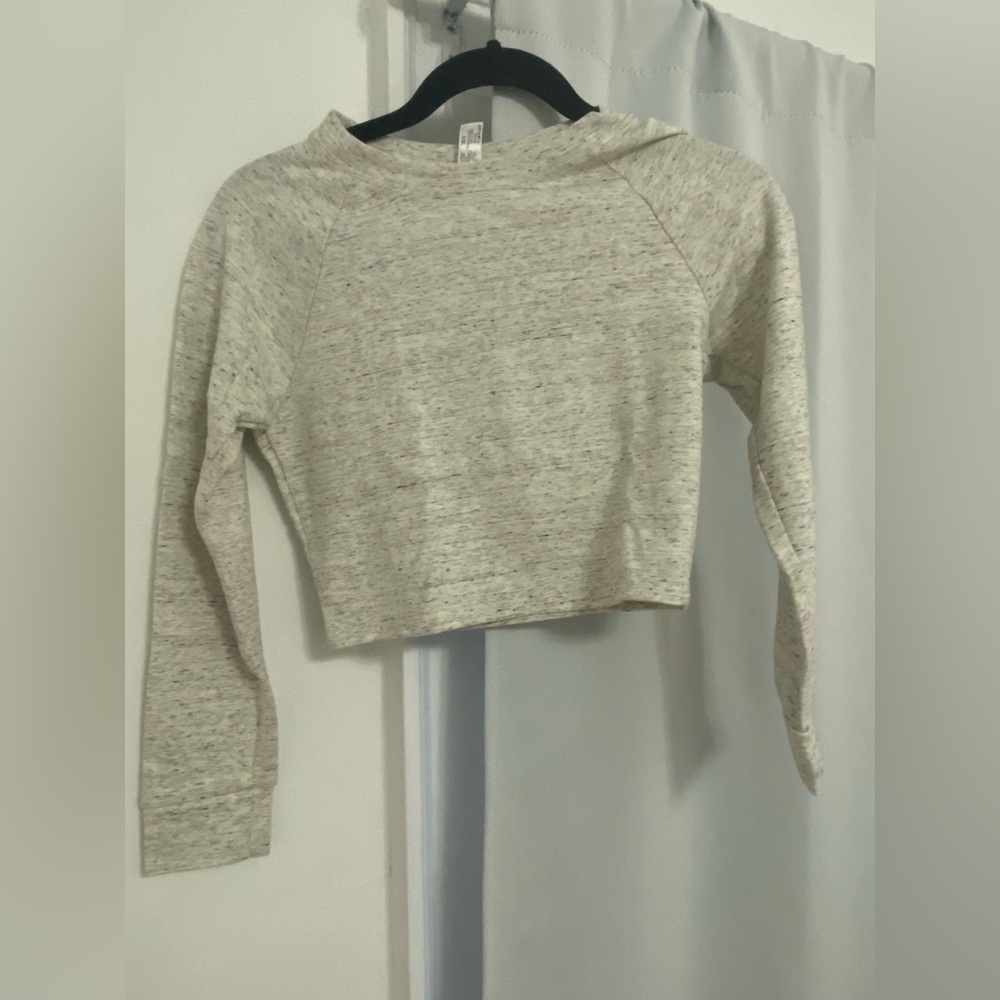 American Apparel Heather Gray Cropped Sweater